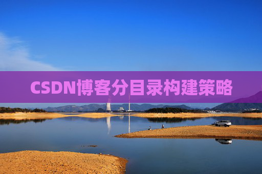 CSDN博客分目录构建策略